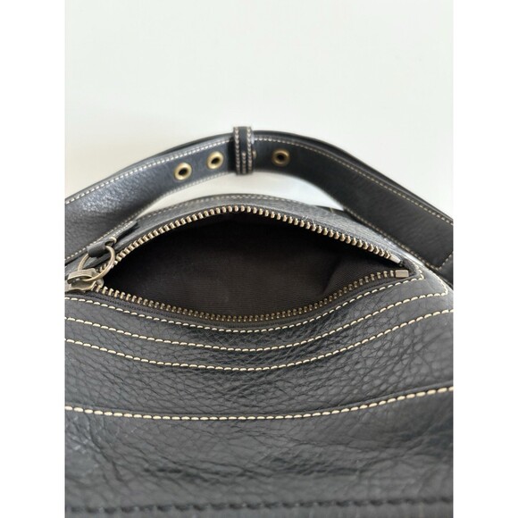 Vtg Coach Bleecker Black Pebbled Bag Purse Y2K Classic Duffle Crossbody 10398 - Picture 6 of 16